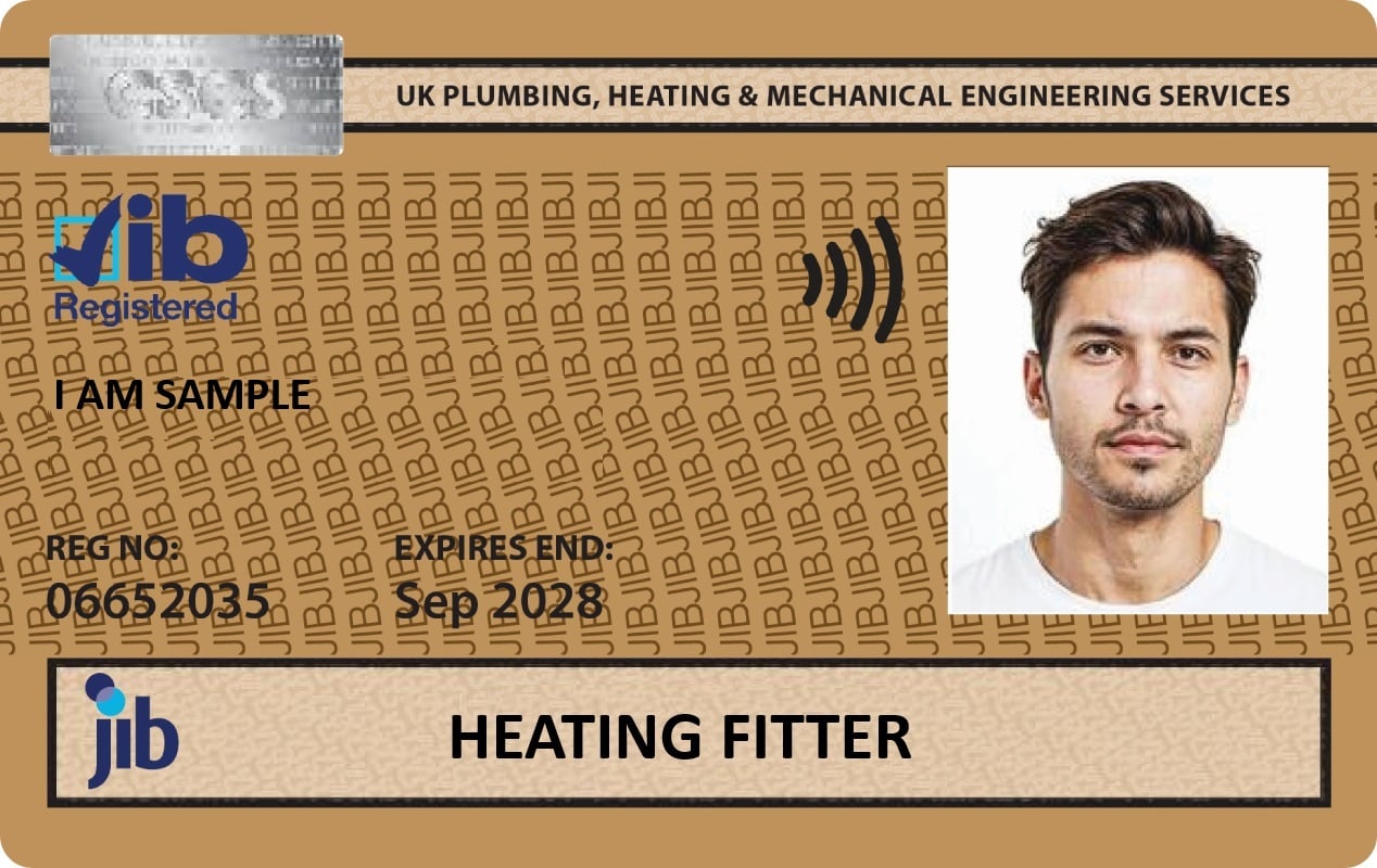 JIB-PMES - Gold Heating Fitter Card